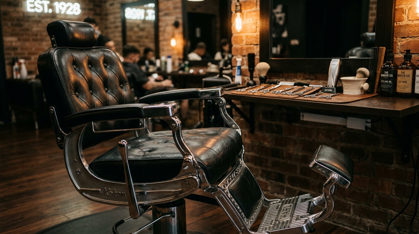 Classic barbershop interior
